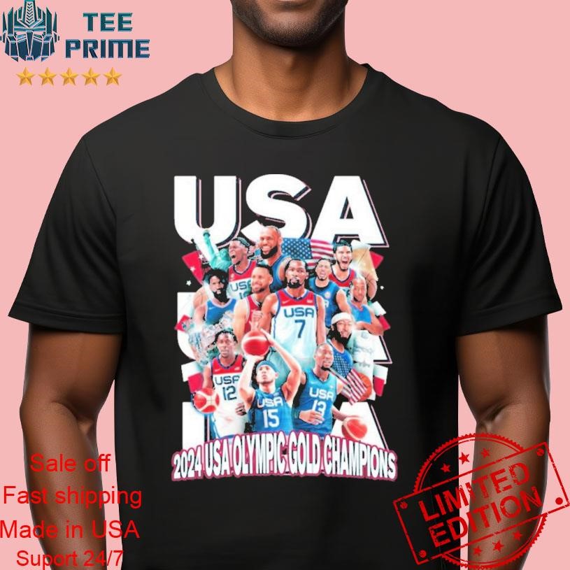 Team Usa Basketball Olympics 2024 Shirt - Viralstyle