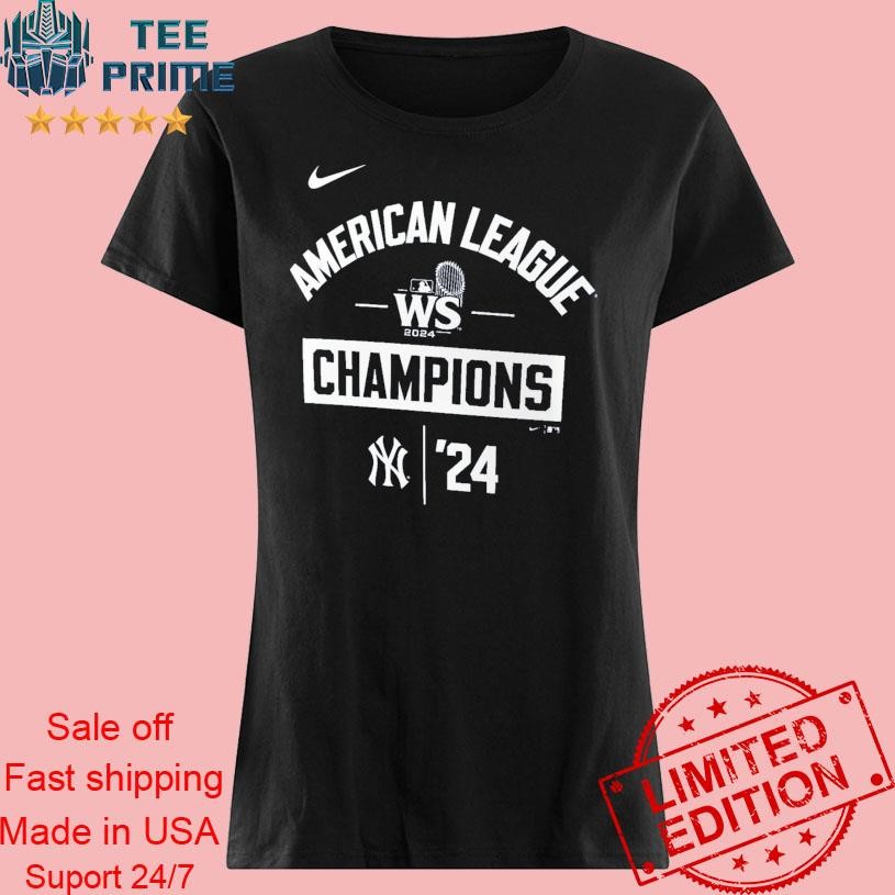 Original Nike New York Yankees American League WS 2024 Champions T