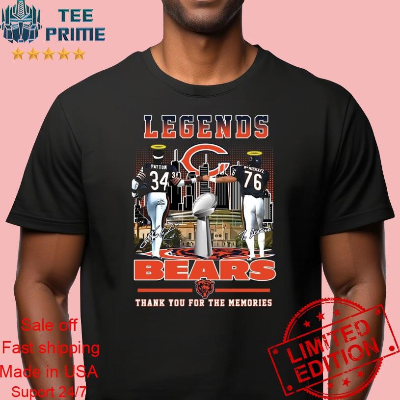 Official Legend Payton And Mcmichael Bear Thank You For The