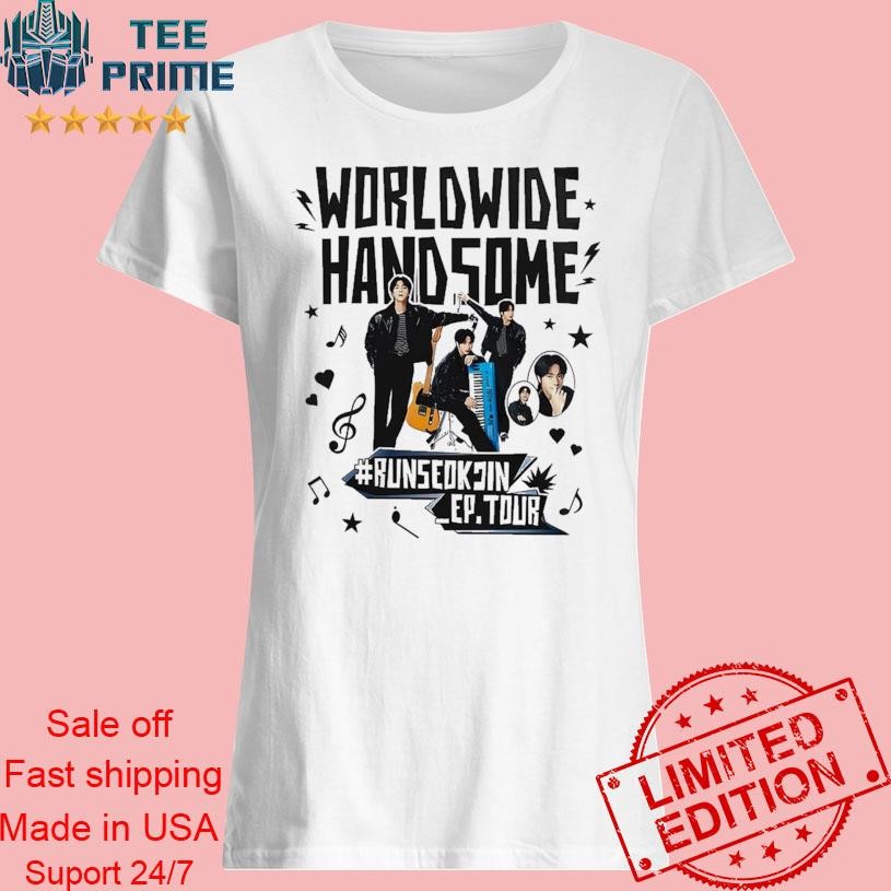 RUNSEOKJIN EP.TOUR Tシャツ JINサイズ ホワイト RUNSEOKJIN_EP TOUR S/S T‑Shirt (White) - A-KPOP