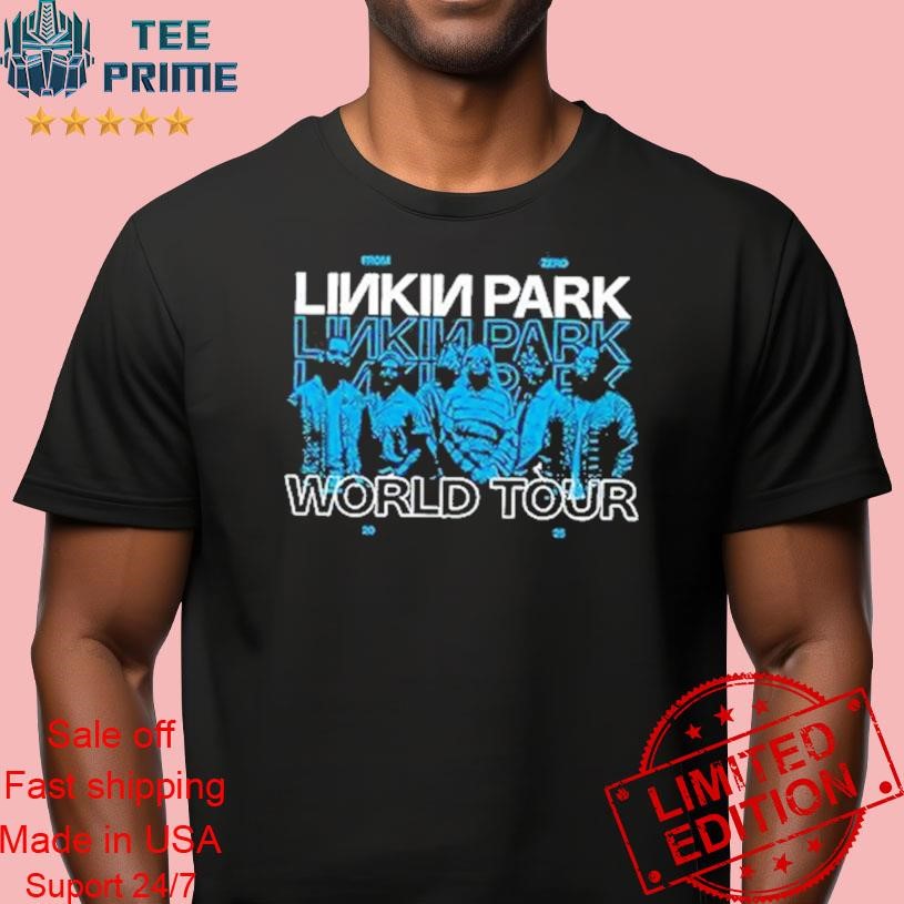 LINKIN PARK LIP WORLD TOUR 2025 Tシャツ XL Linkin Park Rock Band Logo Linkin Park World Tour 2025 T-Shirt