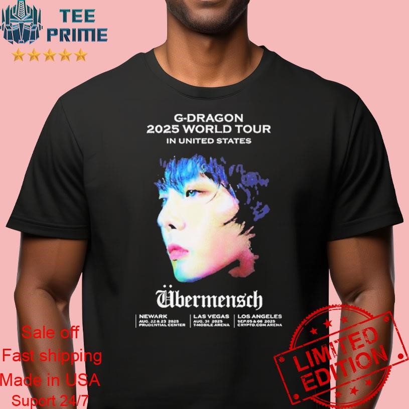 G-Dragon Übermensch2025 WORLD TOUR公式Ｔシャツ Ubermensch Gdragon Shirt, Kpop Tour Shirt, Gdragon Bigbang