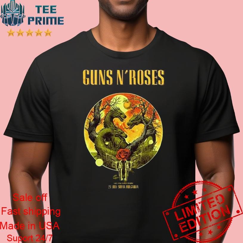 Original Guns N Roses X Bulgaria Tour 2025 T Shirt, hoodie